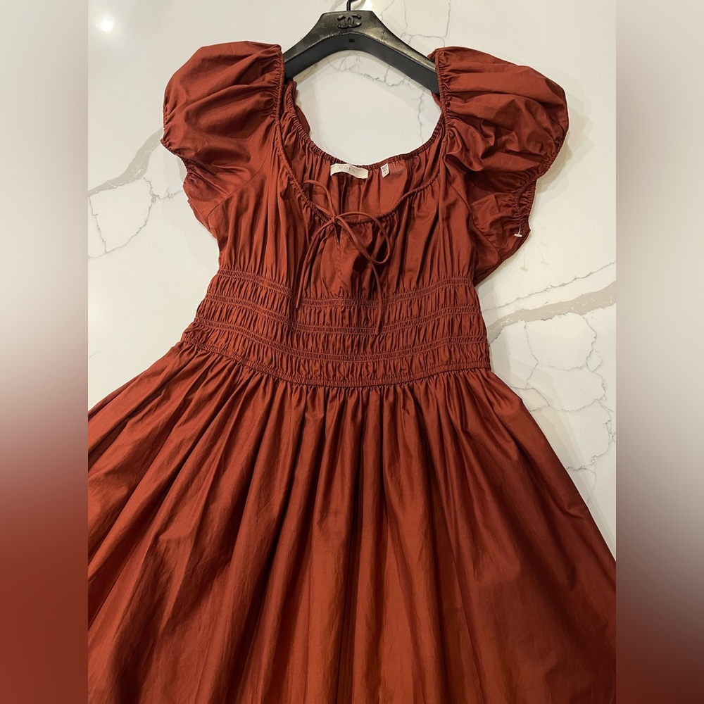 NEW DÔEN Quinn Dress In Amberwood Size Large - Picture 15 of 16